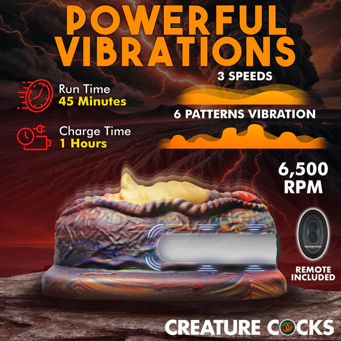 Hell's Angel Vibrating Silicone Grinder with Remote by Creature Cocks - Image 5
