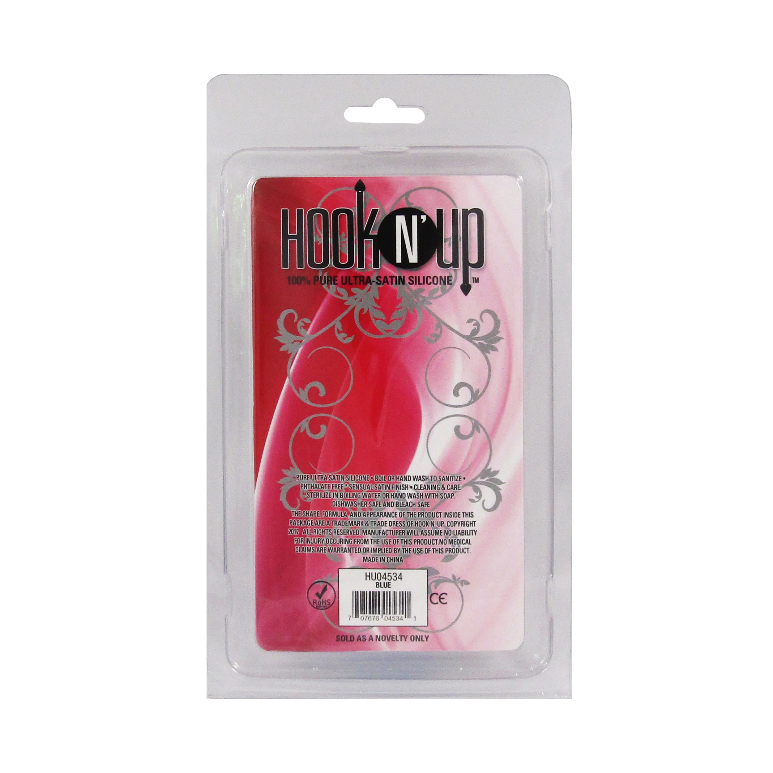 Hook N' Up Slimline Anal Plug - Blue - Image 2