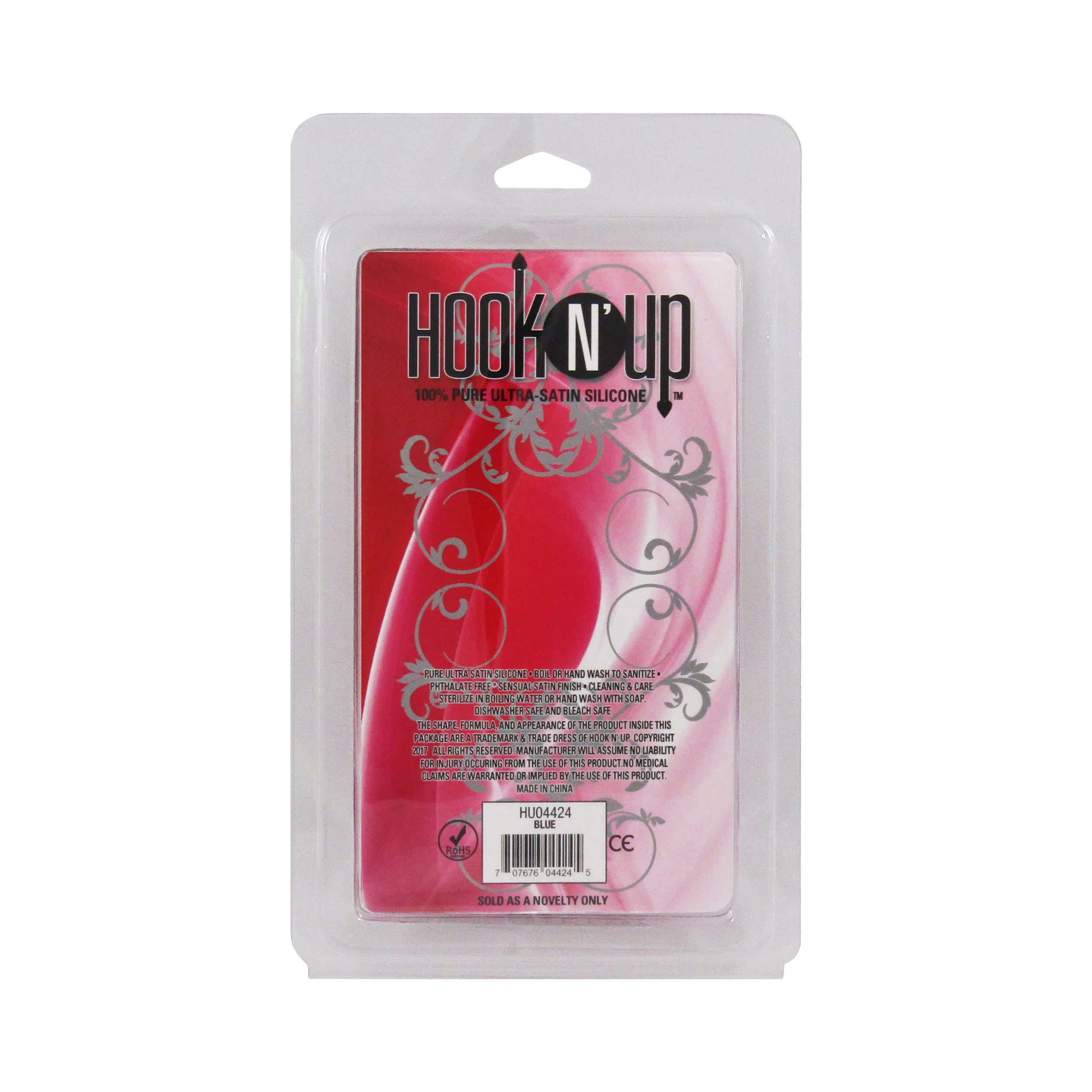 Hook N' Up Small Anal Plug - Blue - Image 2
