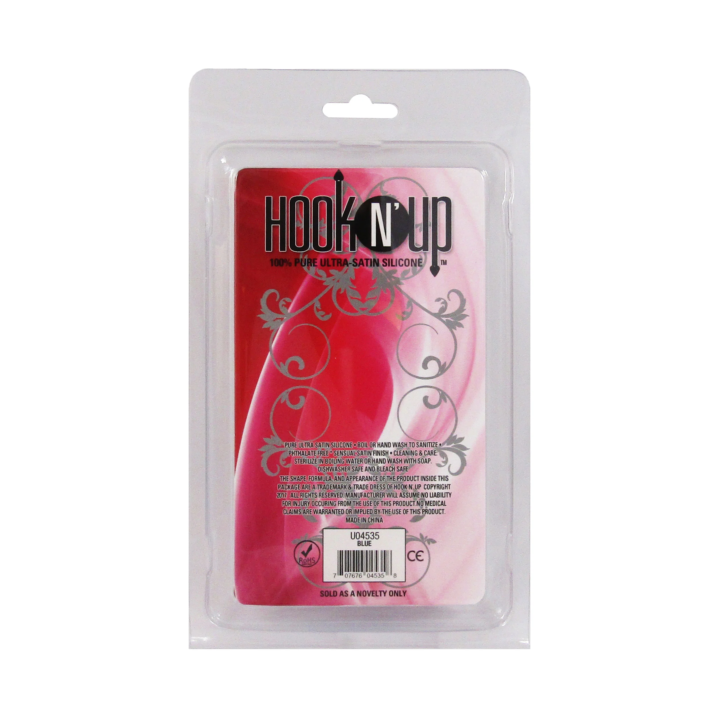 Hook N' Up Small Beaded Anal Plug - Blue - Image 3