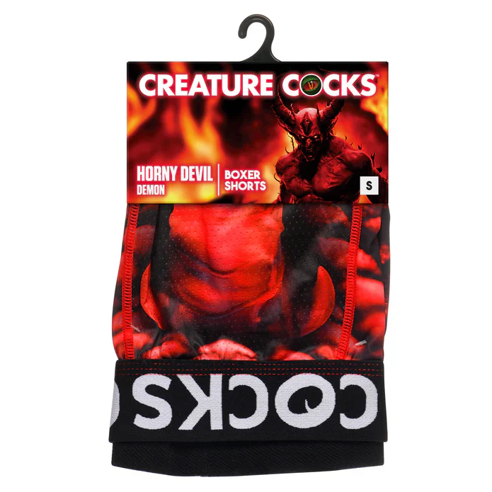 Horny Devil Printed Boxers by Creature Cocks - Image 6