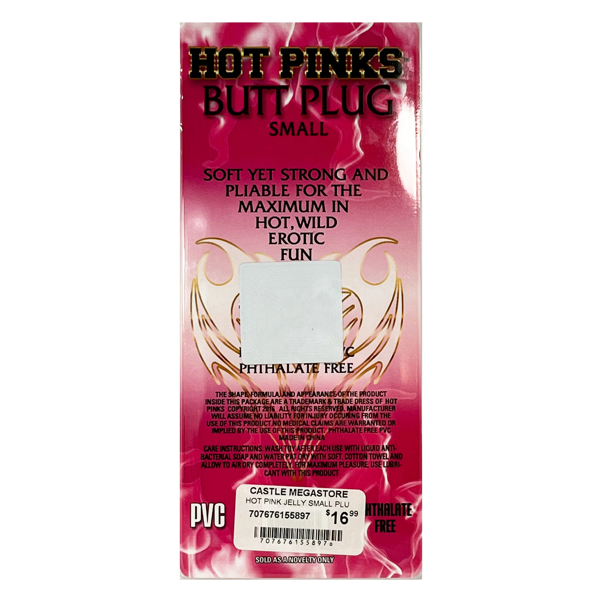 HOT PINK JELLY SMALL PLUG - Image 3