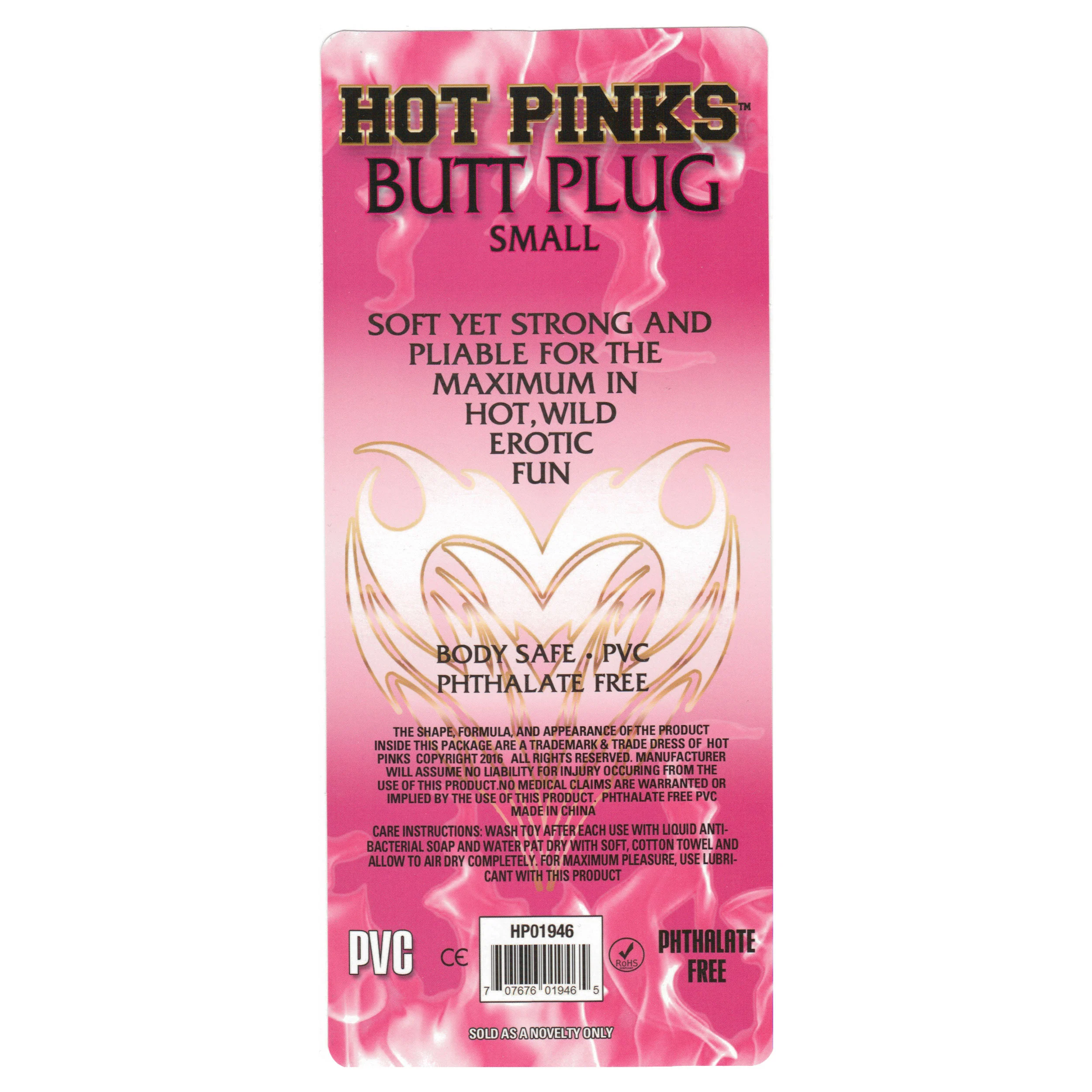 Hot Pinks Small Butt Plug - Image 3