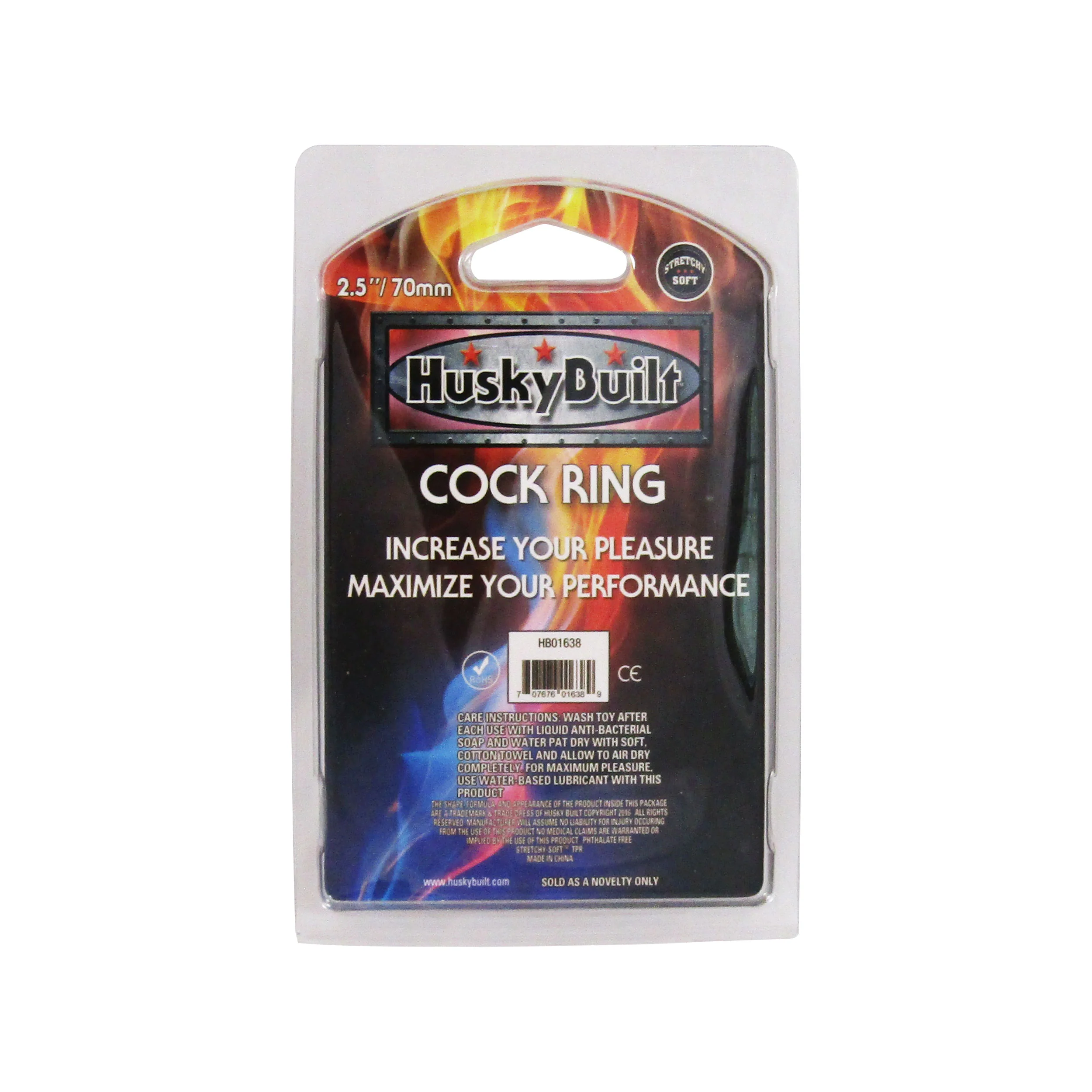 Husky Built Cock Ring - Clear - Image 4