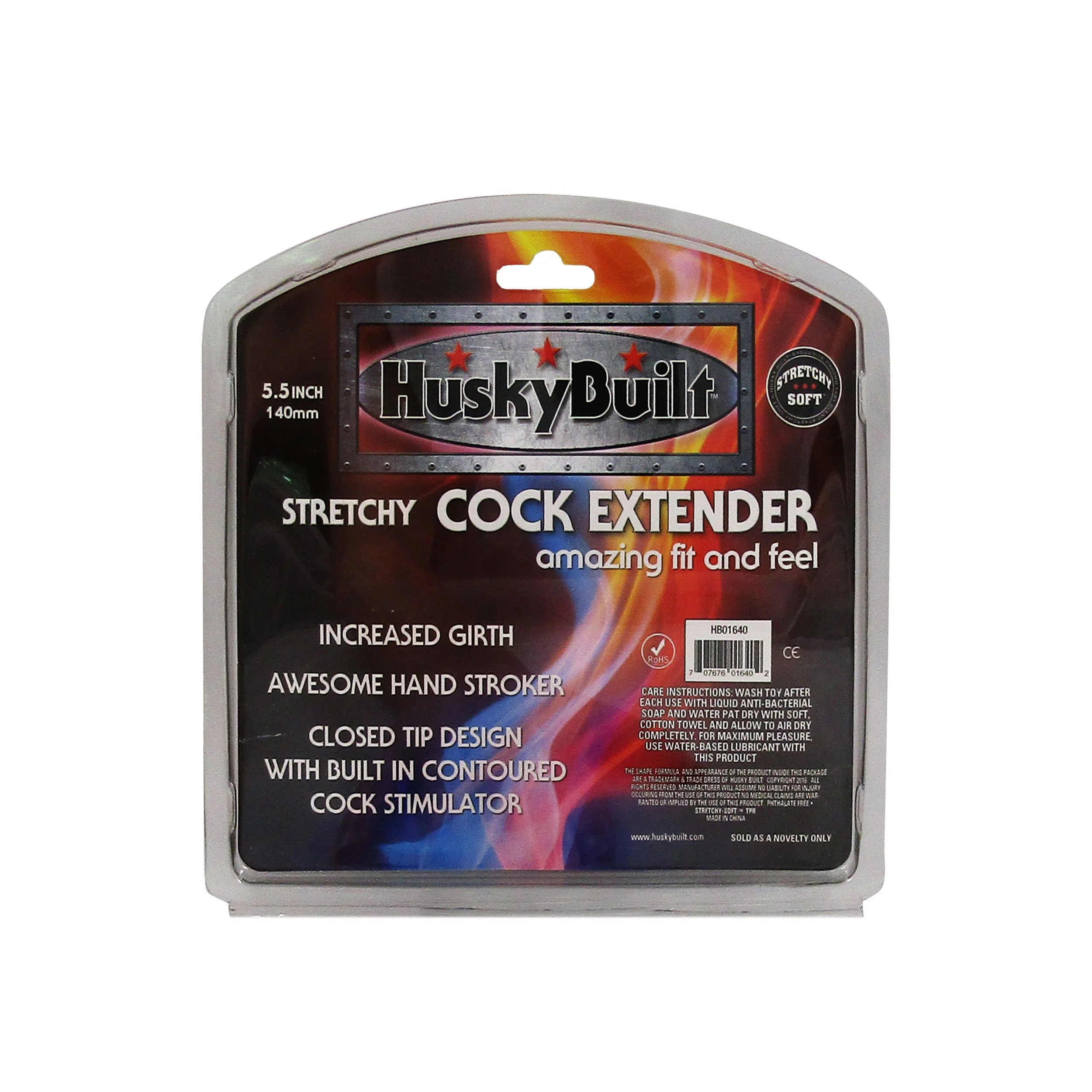 Husky Built Stretchy 5.5" Cock Extender - Black - Image 5