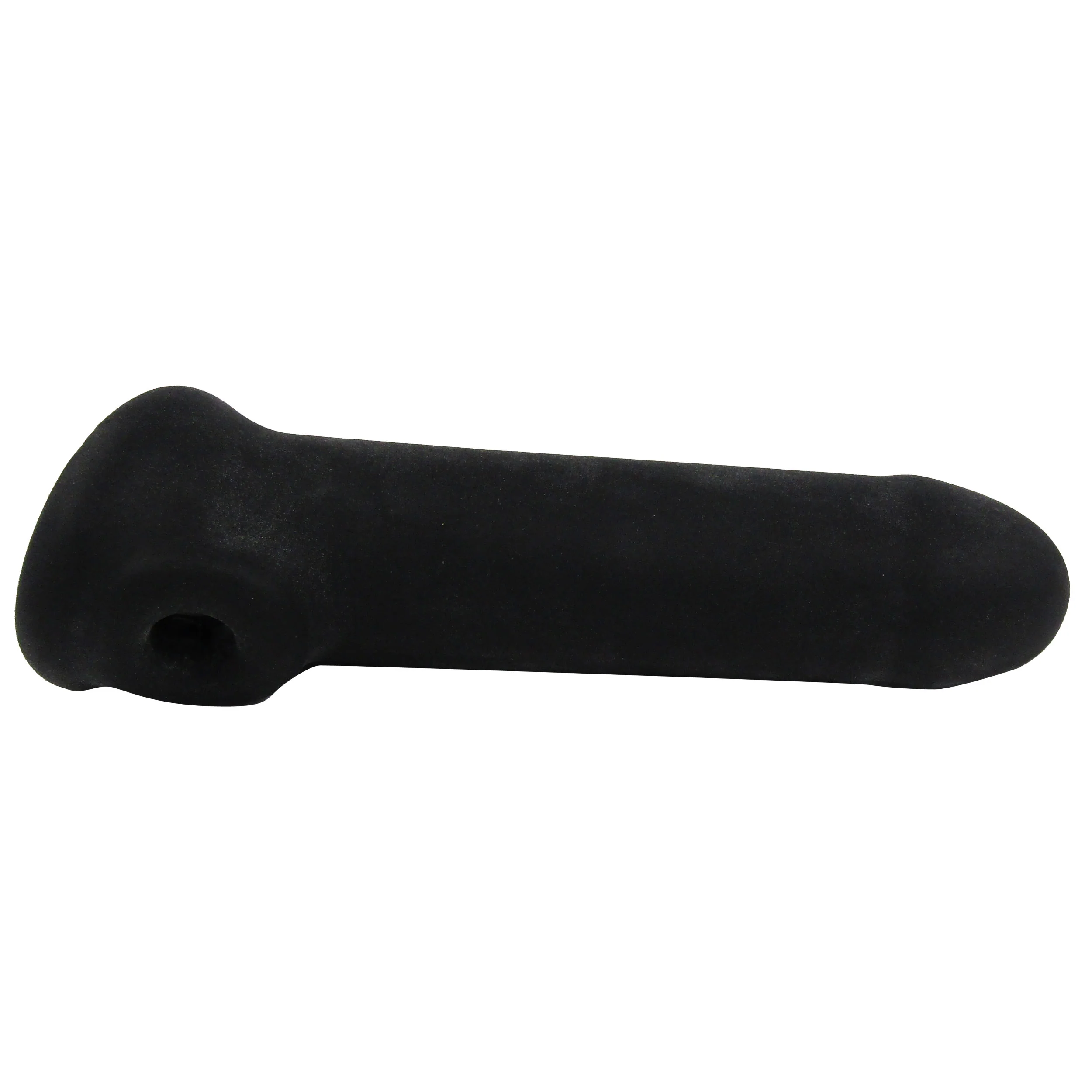 Husky Built Stretchy 8" Slimline Cock Extender - Black