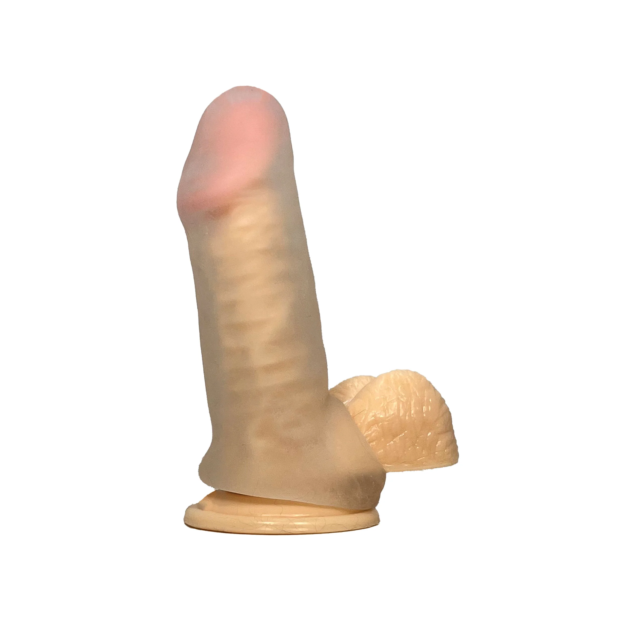 Husky Built Stretchy 8" Slimline Cock Extender - Clear - Image 4