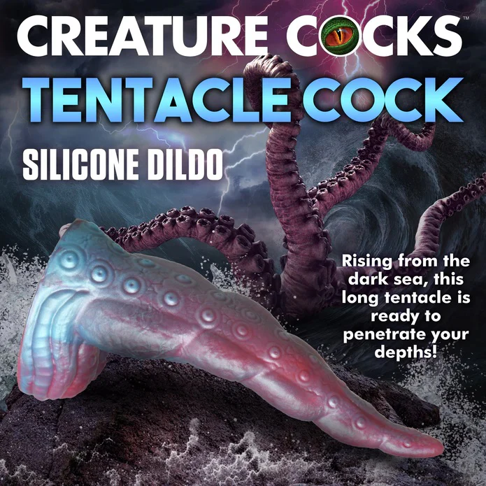 IRIDESCENT TENTACLE COCK SILICONE DILDO - Image 4
