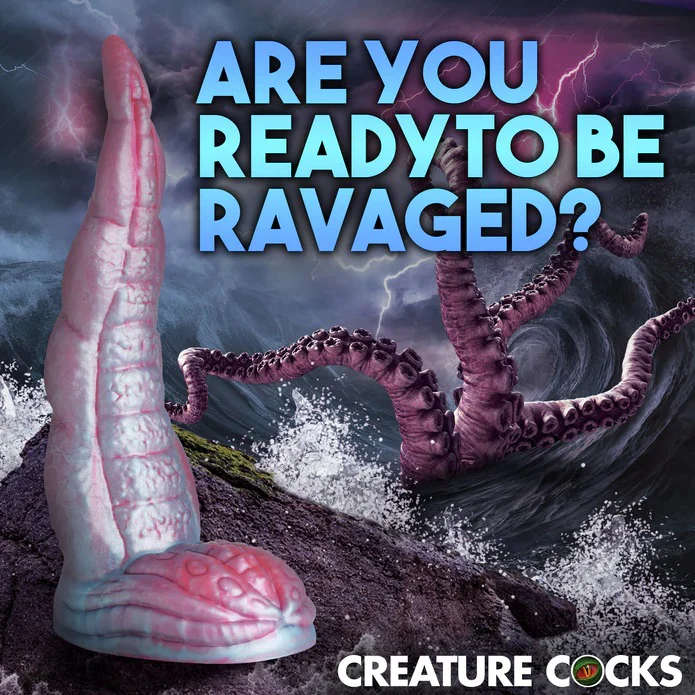 IRIDESCENT TENTACLE COCK SILICONE DILDO - Image 5
