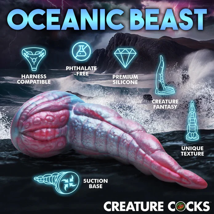 IRIDESCENT TENTACLE COCK SILICONE DILDO - Image 7