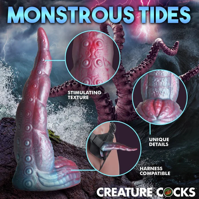 IRIDESCENT TENTACLE COCK SILICONE DILDO - Image 8