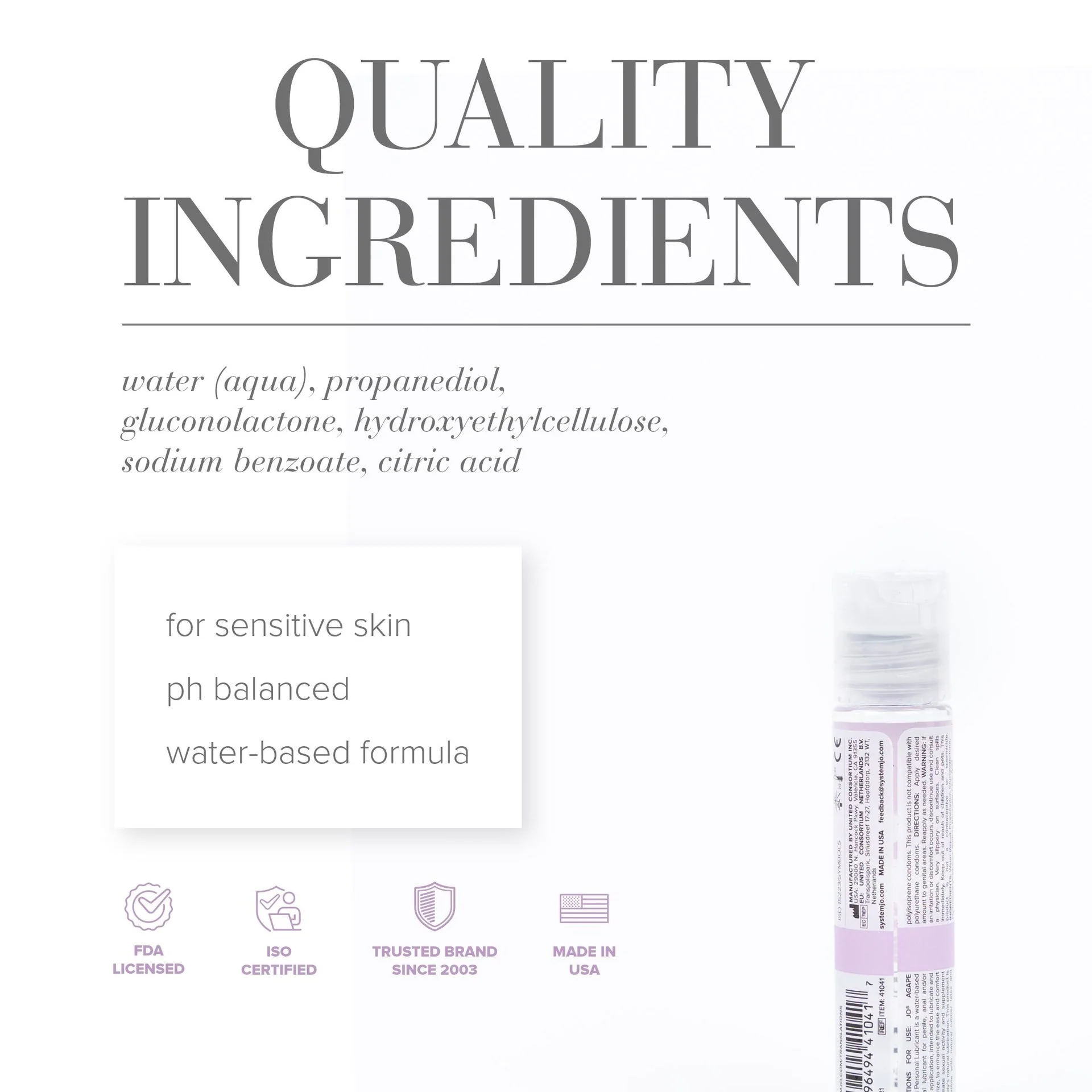 JO Agape Original Lube - 4 oz - Image 2