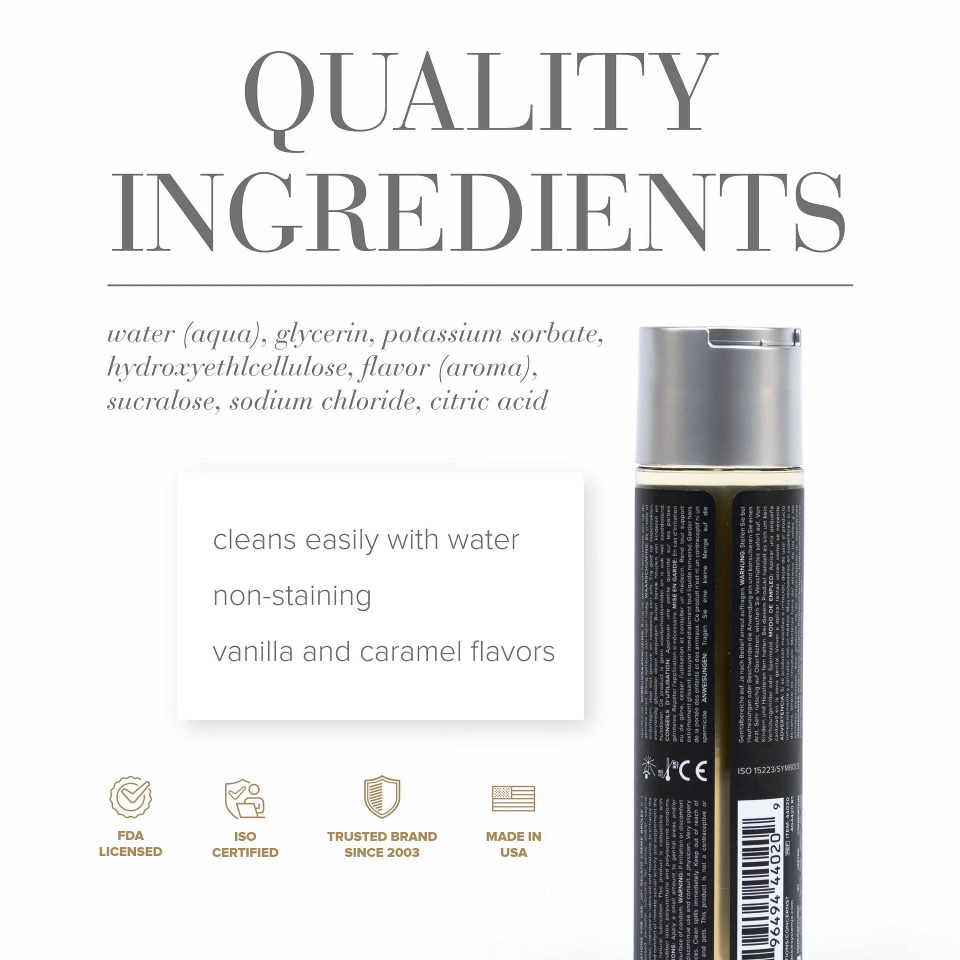 JO Gelato Creme Brulee Lube - 1 oz - Image 2