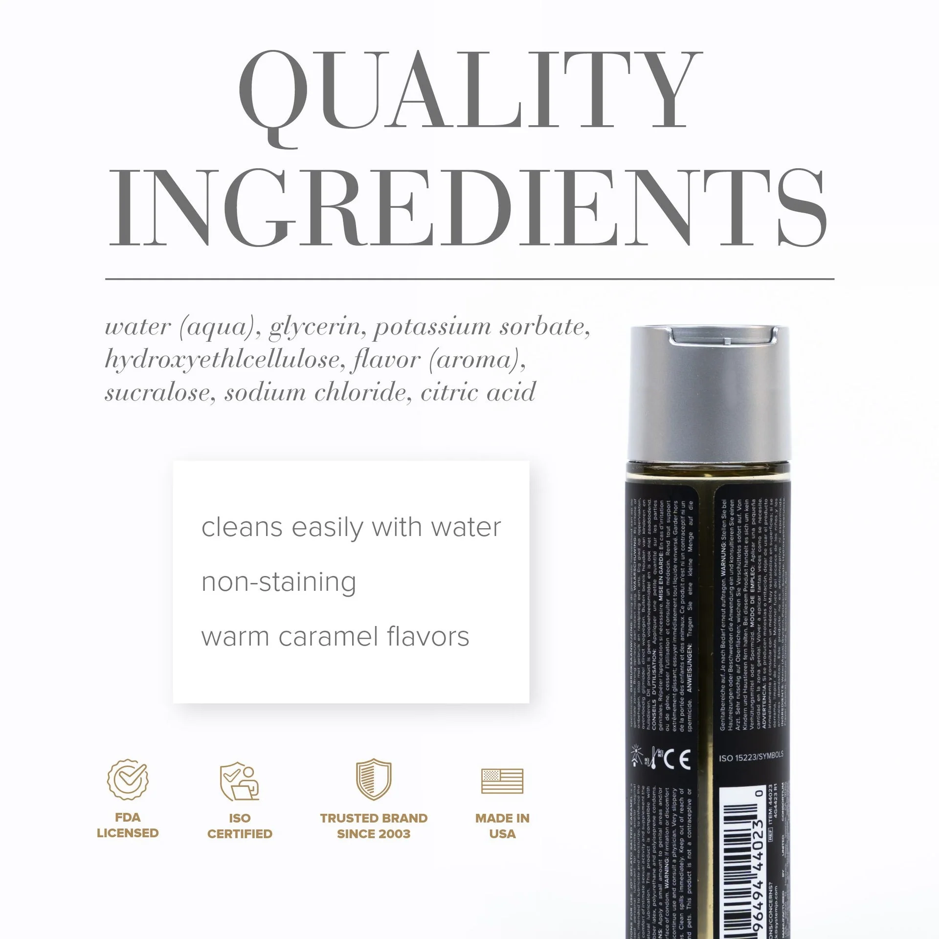 JO Gelato Salted Caramel Lube 1 oz - Image 2