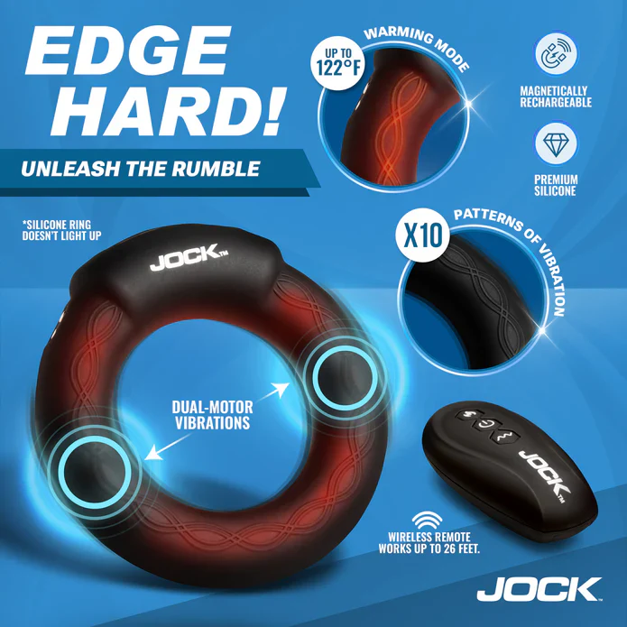 Jock Vibrating and Warming Cock Ring - 1.8 inch - Image 6