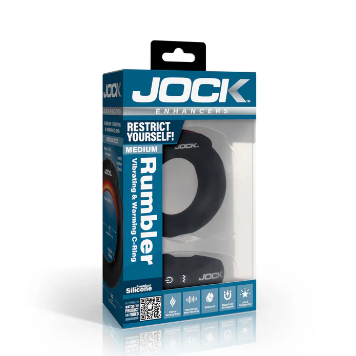 Jock Vibrating and Warming Cock Ring - 1.8 inch - Image 8