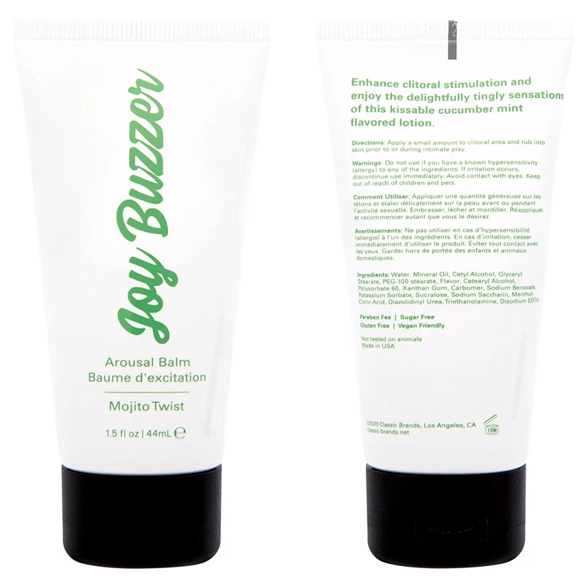 Joy Buzzer Clitoral Arousal Balm in Mojito Twist - 1.5 oz - Image 2