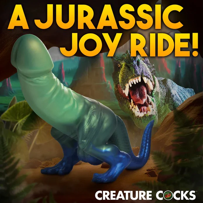 Jurassic Cock 7" Dinosaur Silicone Dildo - Image 5
