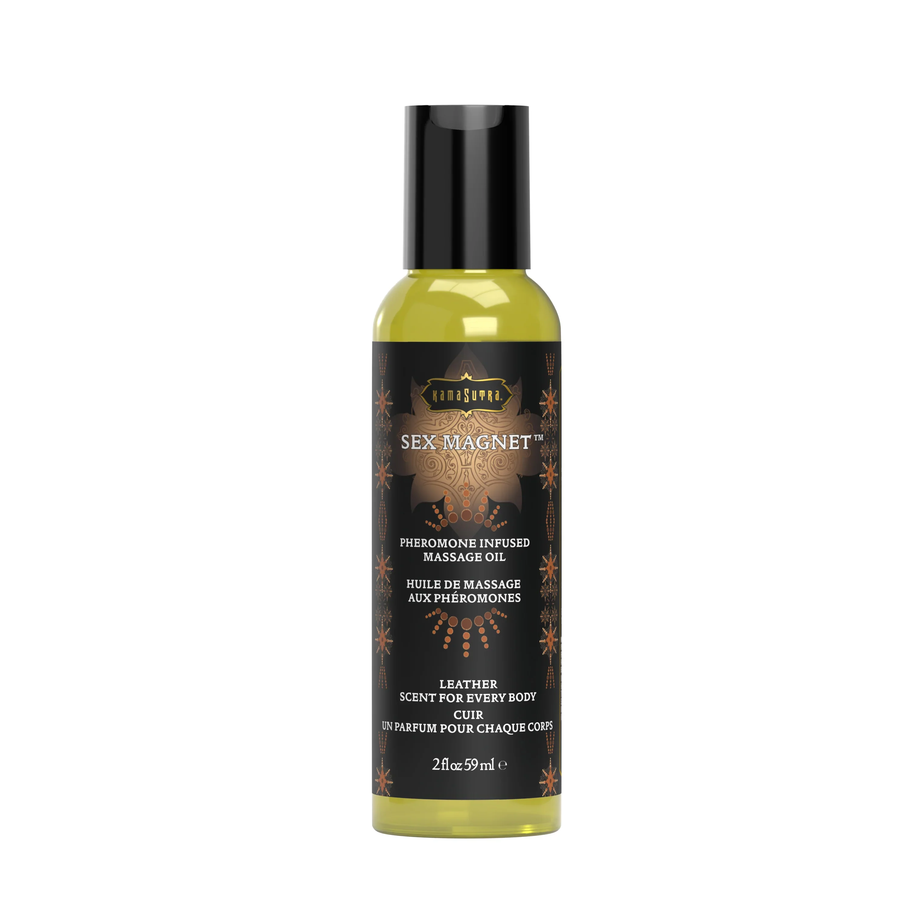 Kama Sutra Sex Magnet Pheromone Massage Oil, Leather, 2oz