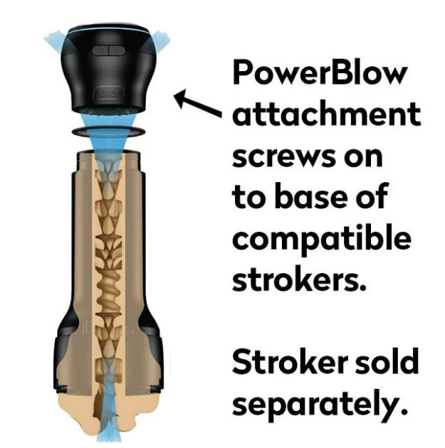 Kiiroo PowerBlow Suction Device Masturbator Attachment - Black - Image 4
