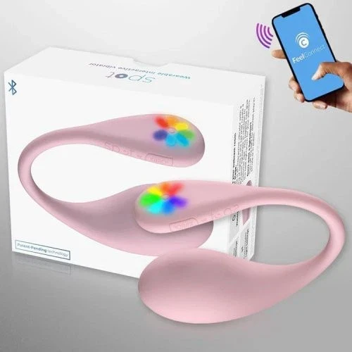 Kiiroo Spot Wearable Interactive Couples Vibe in Kiss Me Pink - Image 6