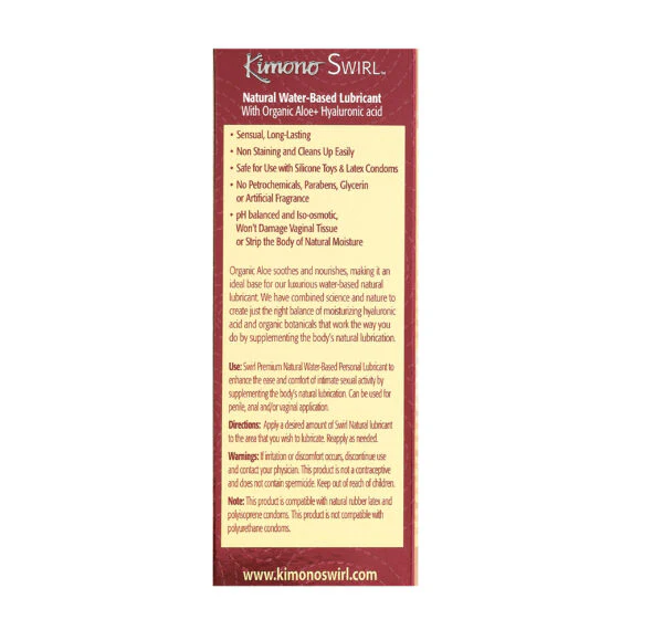 Kimono Swirl Natural Lubricant, 3.4oz - Image 3