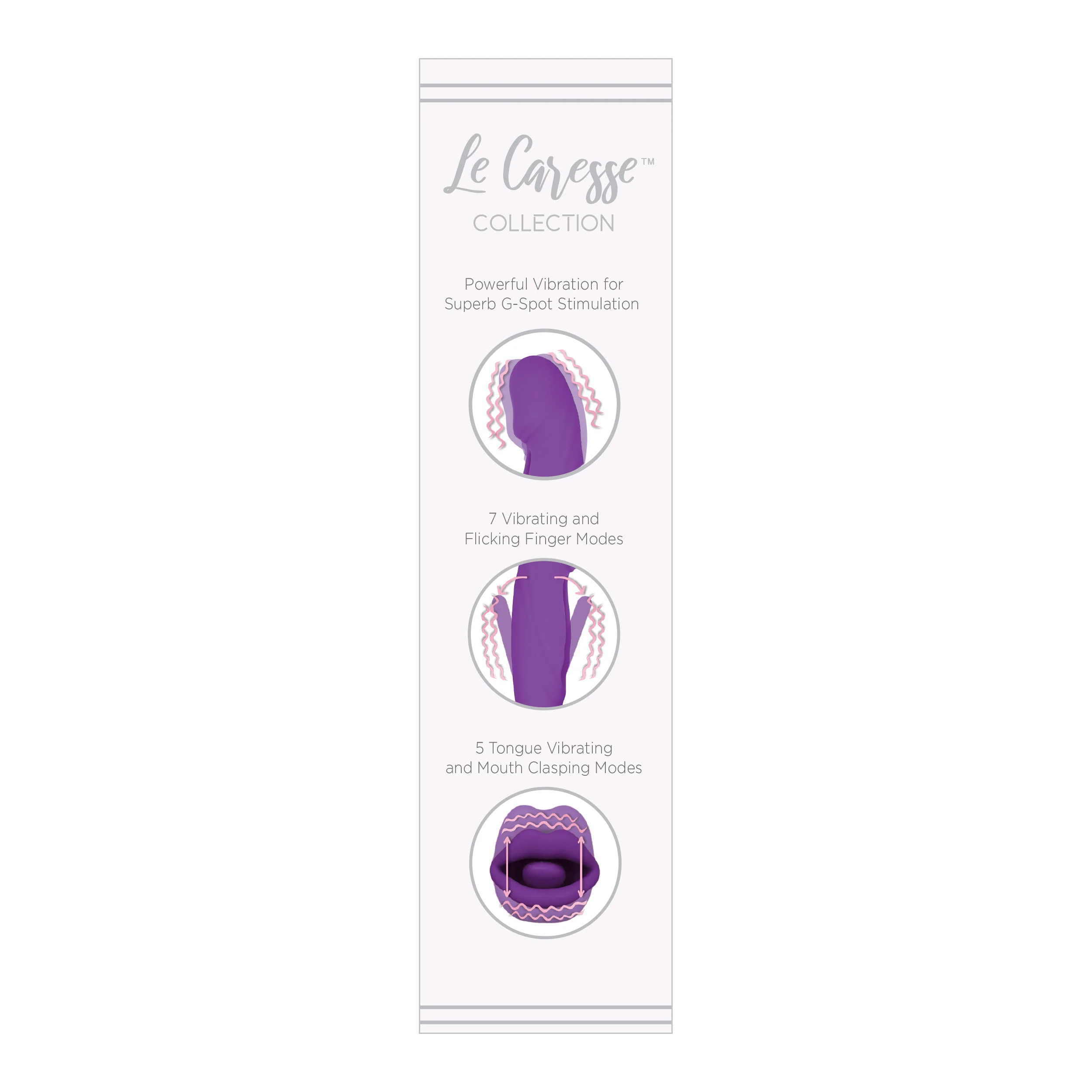 Le Caresse Vaciller Triple Function Super Soft Vibrator in Purple - Image 7