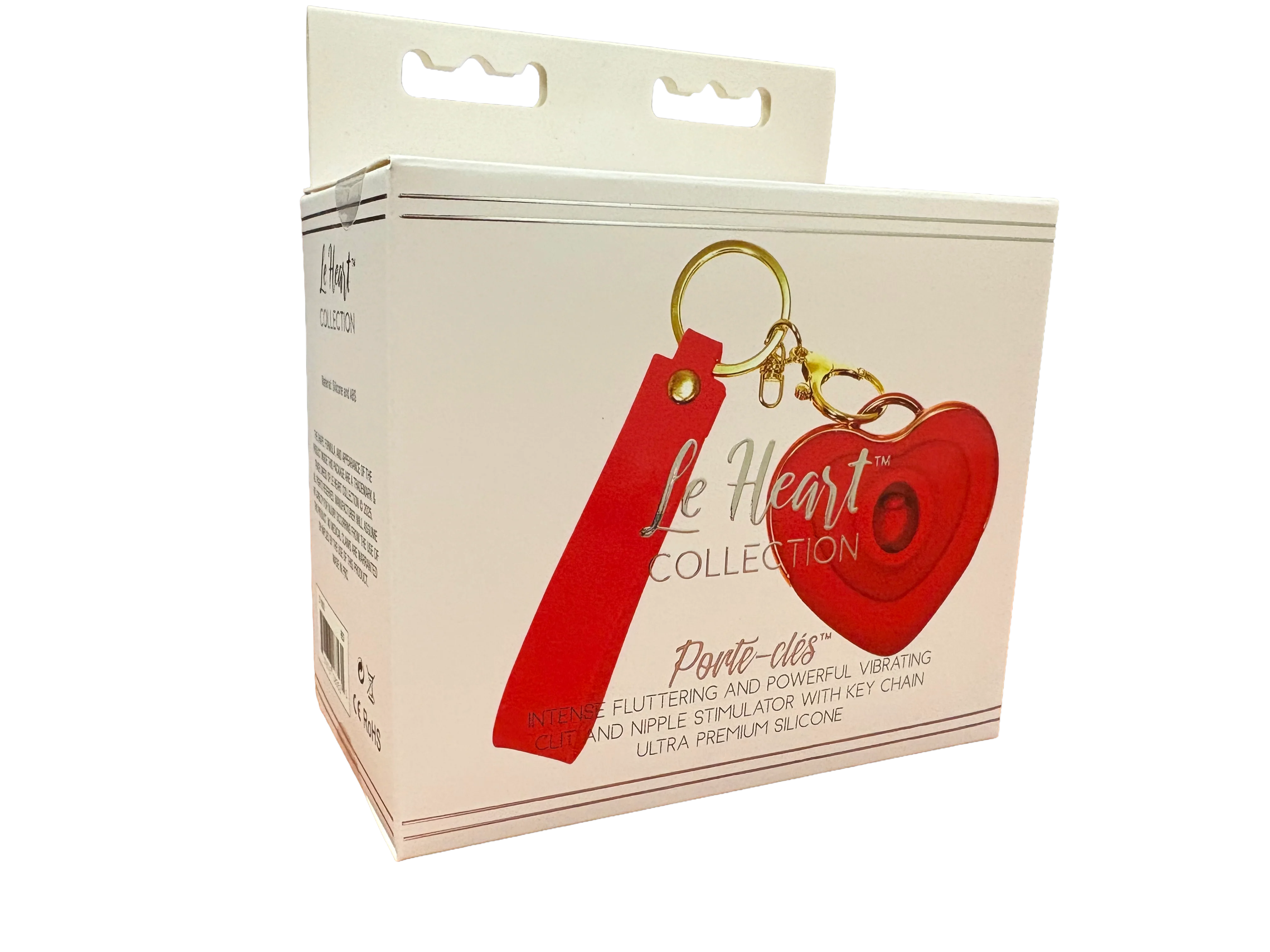 Le Heart Flutter Vibe Keychain in Red - Image 3