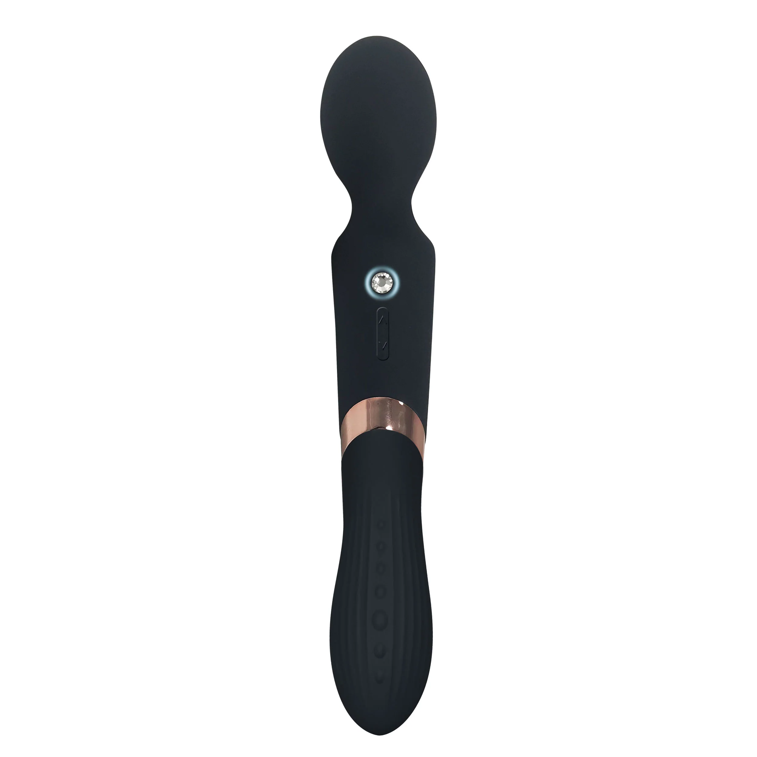 THE LE MAGIQUE COLLECTION GEMME BULBE DUAL ACTION VIBRATOR - BLACK - Image 3