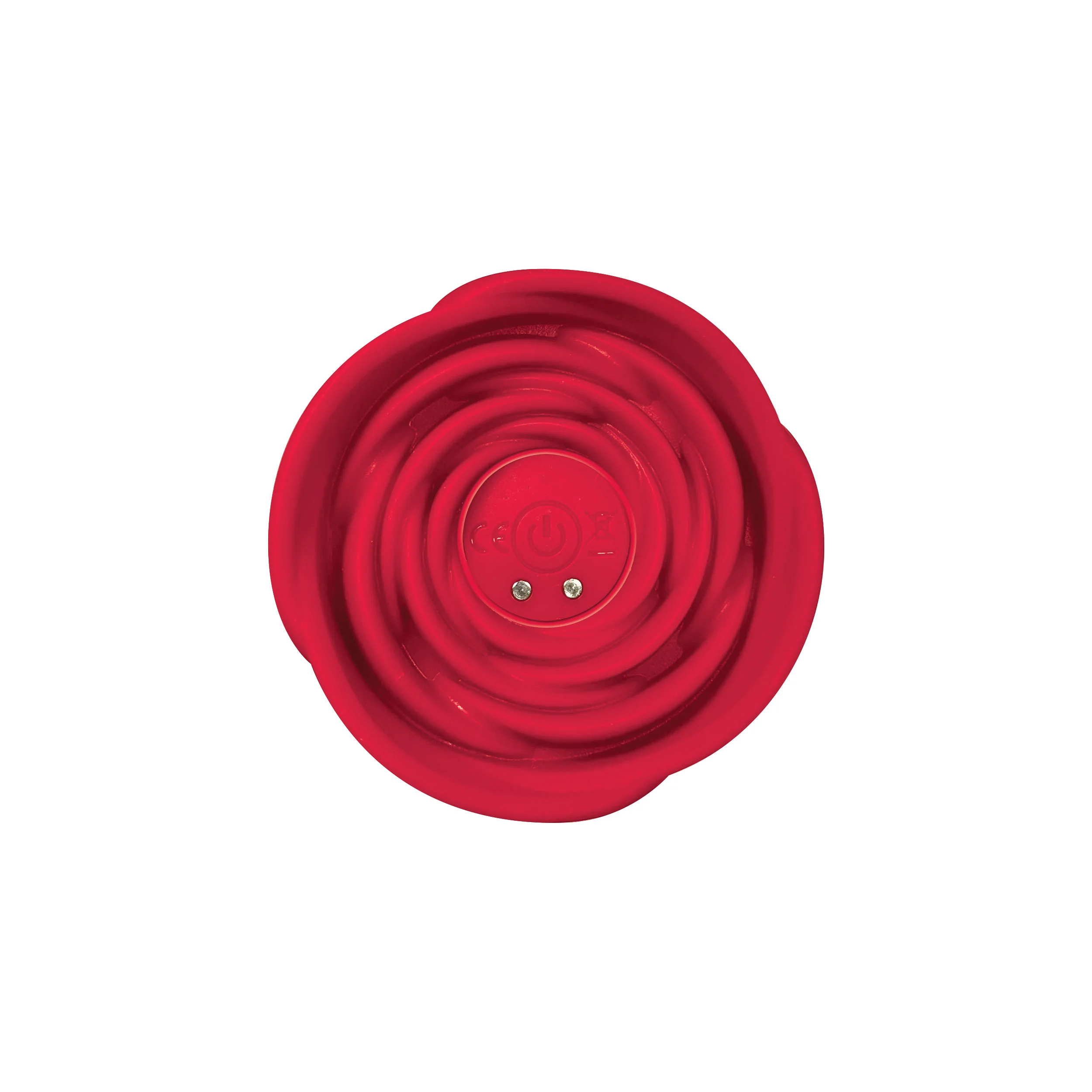 THE LE ROSE COLLECTION BOUCHON ROSE VIBRATING MASSAGER WITH REMOTE - RED - Image 2