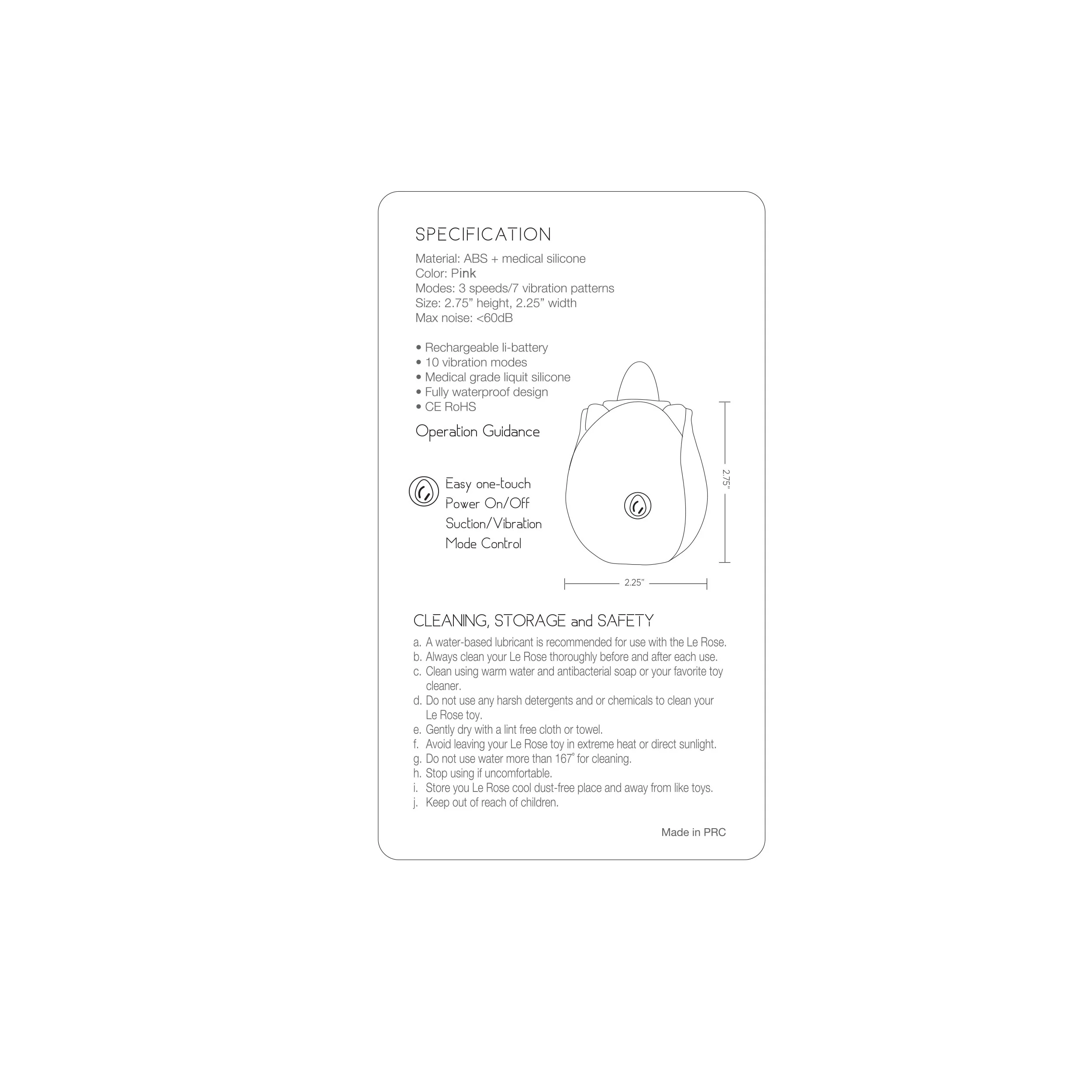 Le Tongue Clitoral Vibrator - Light Pink - Image 4