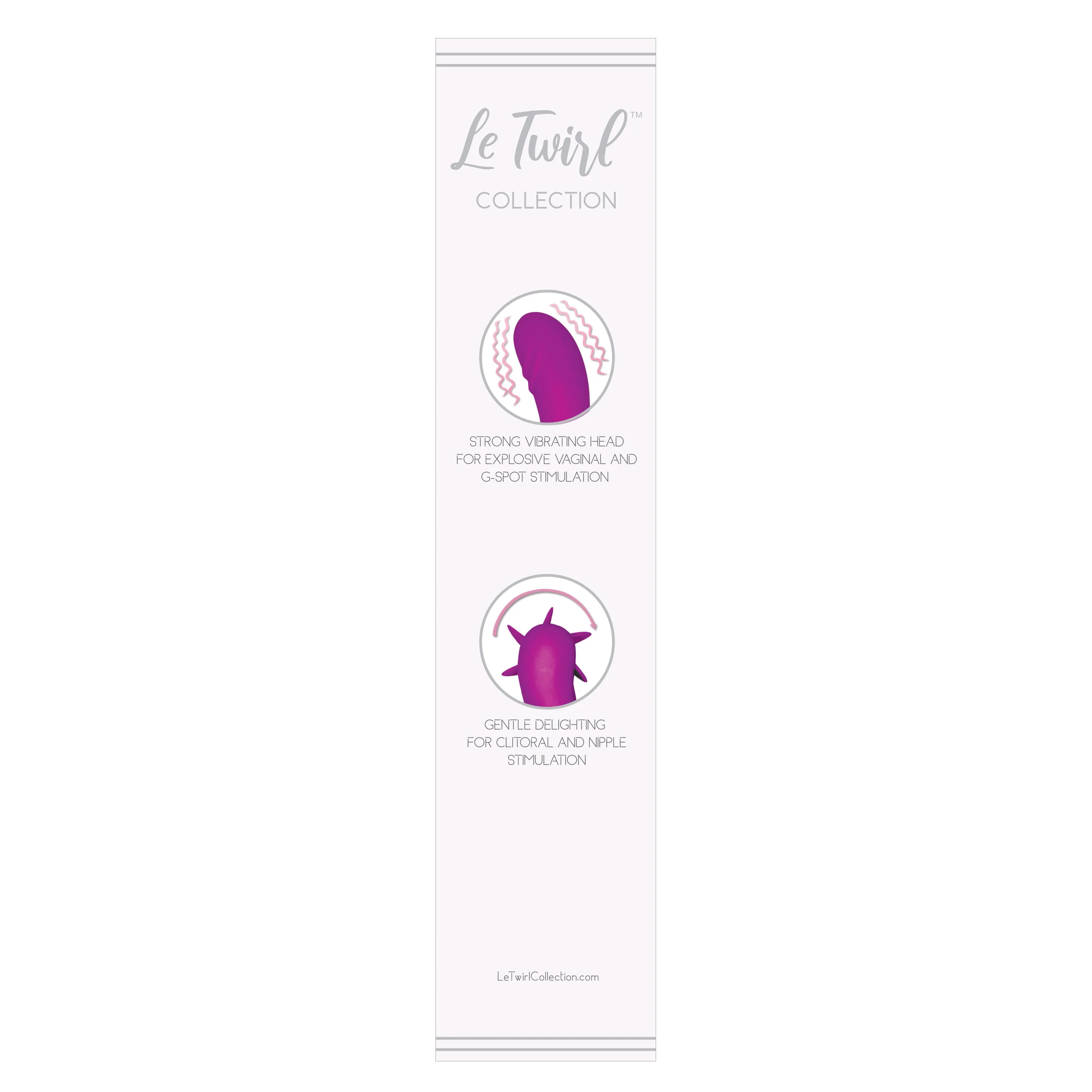 THE LE TWIRL DUAL ACTION VIBRATOR - PURPLE - Image 2