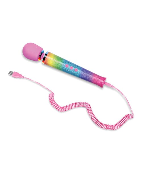 Le Wand Petite Rechargeable Vibrating Massage Wand, Rainbow - Image 2
