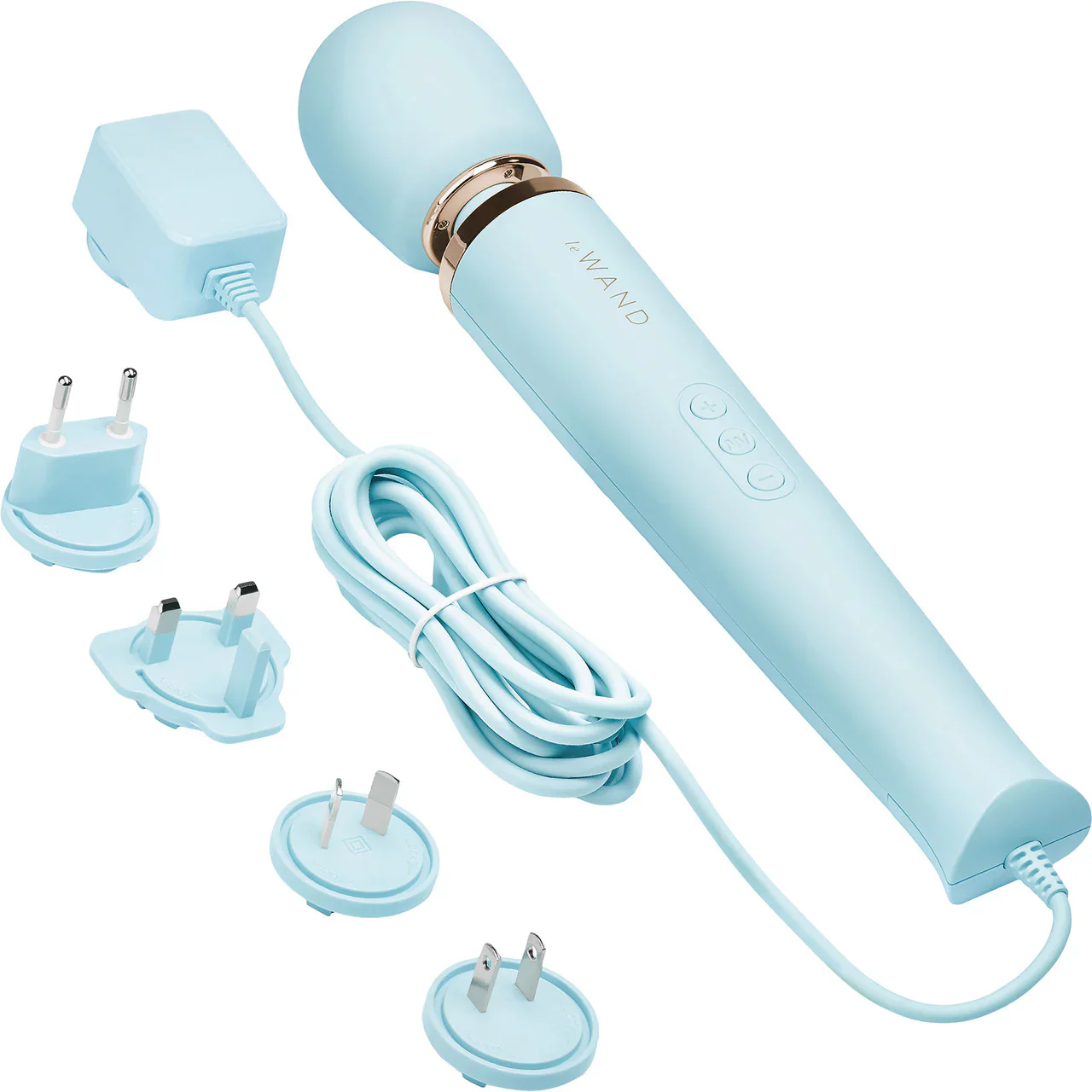 Le Wand Powerful Massage Wand Vibrator in Sky Blue - Image 3
