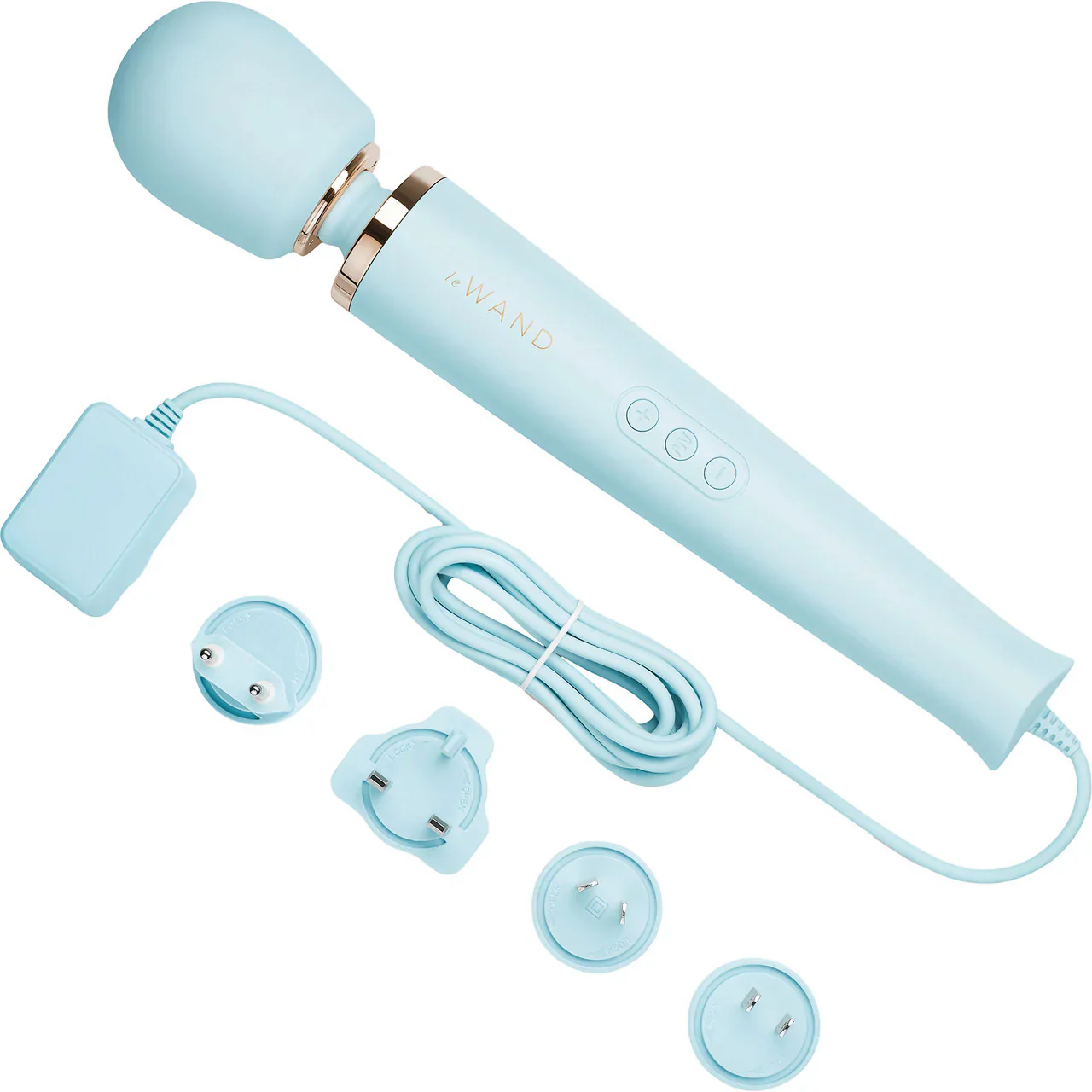 Le Wand Powerful Massage Wand Vibrator in Sky Blue - Image 4