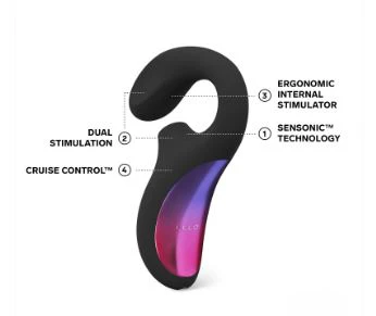 Lelo Enigma Cruise Dual Action Triple Motor Vibrator Massager - Black - Image 3
