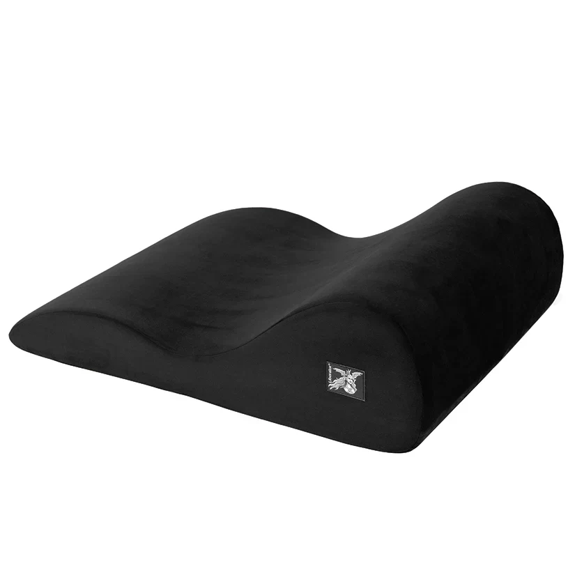 Liberator Hipster Sex Pillow in Black Velvish