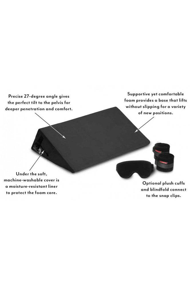 Liberator Wedge Pillow with Cuffs, Black - Image 2