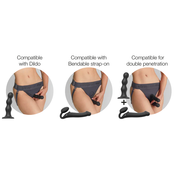 Strap-On-Me Unique Lingerie Harness, Gray, O/S - Image 7