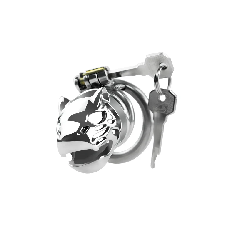 Lioness 2.1" Male Chastity Cage Cock Cage by Metal Pleasure Play