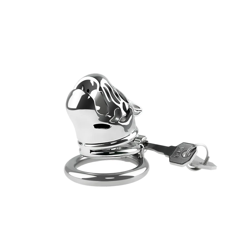Lioness 2.1" Male Chastity Cage Cock Cage by Metal Pleasure Play - Image 3