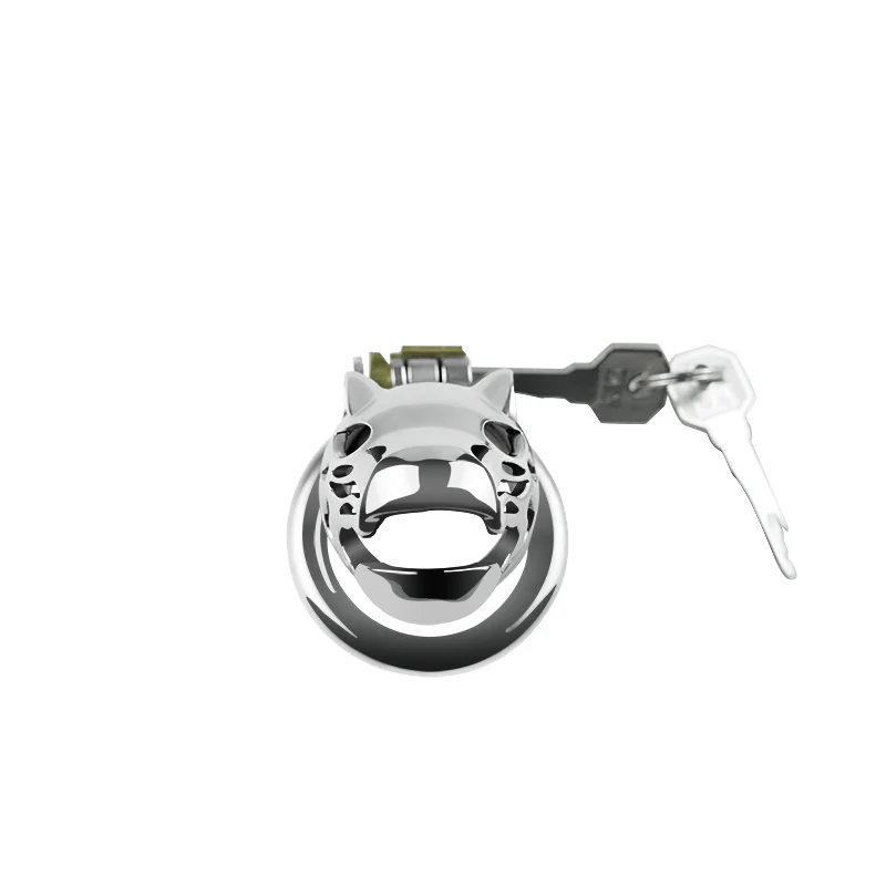 Lioness 2.1" Male Chastity Cage Cock Cage by Metal Pleasure Play - Image 5