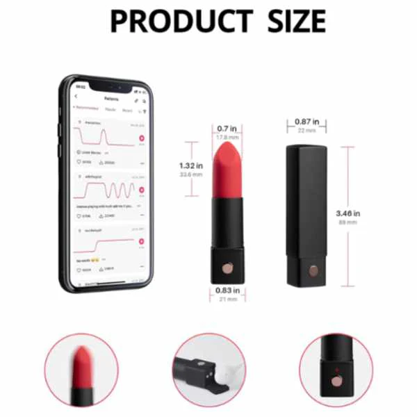 Lovense Exomoon Lipstick Bullet Vibrator - Image 5