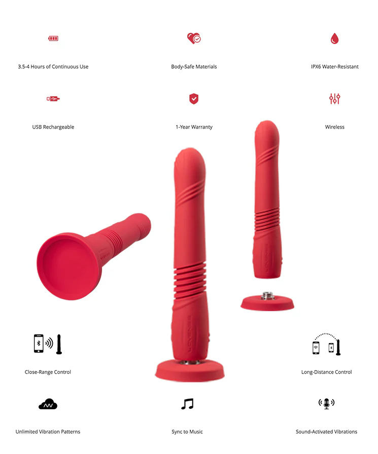 Lovense Gravity Thrusting And Vibrating Dildo - Image 7