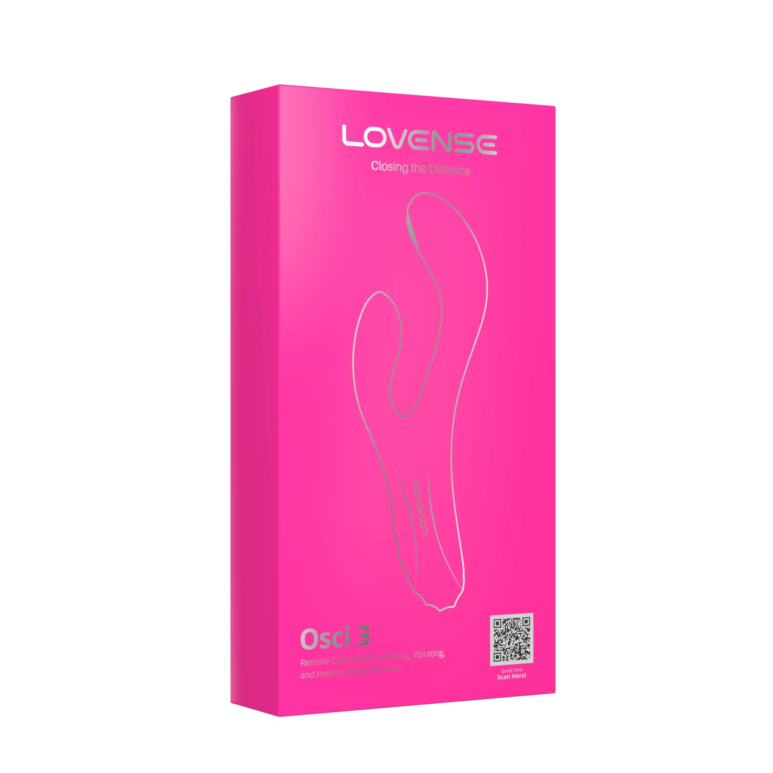 Lovense Osci 3 Remote-controlled Heating Thumper Rabbit Vibrator - Pink - Image 10