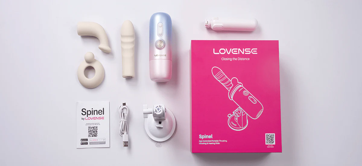 Lovense Spinel Thrusting and Heating Massage Dildo Vibe - Image 7