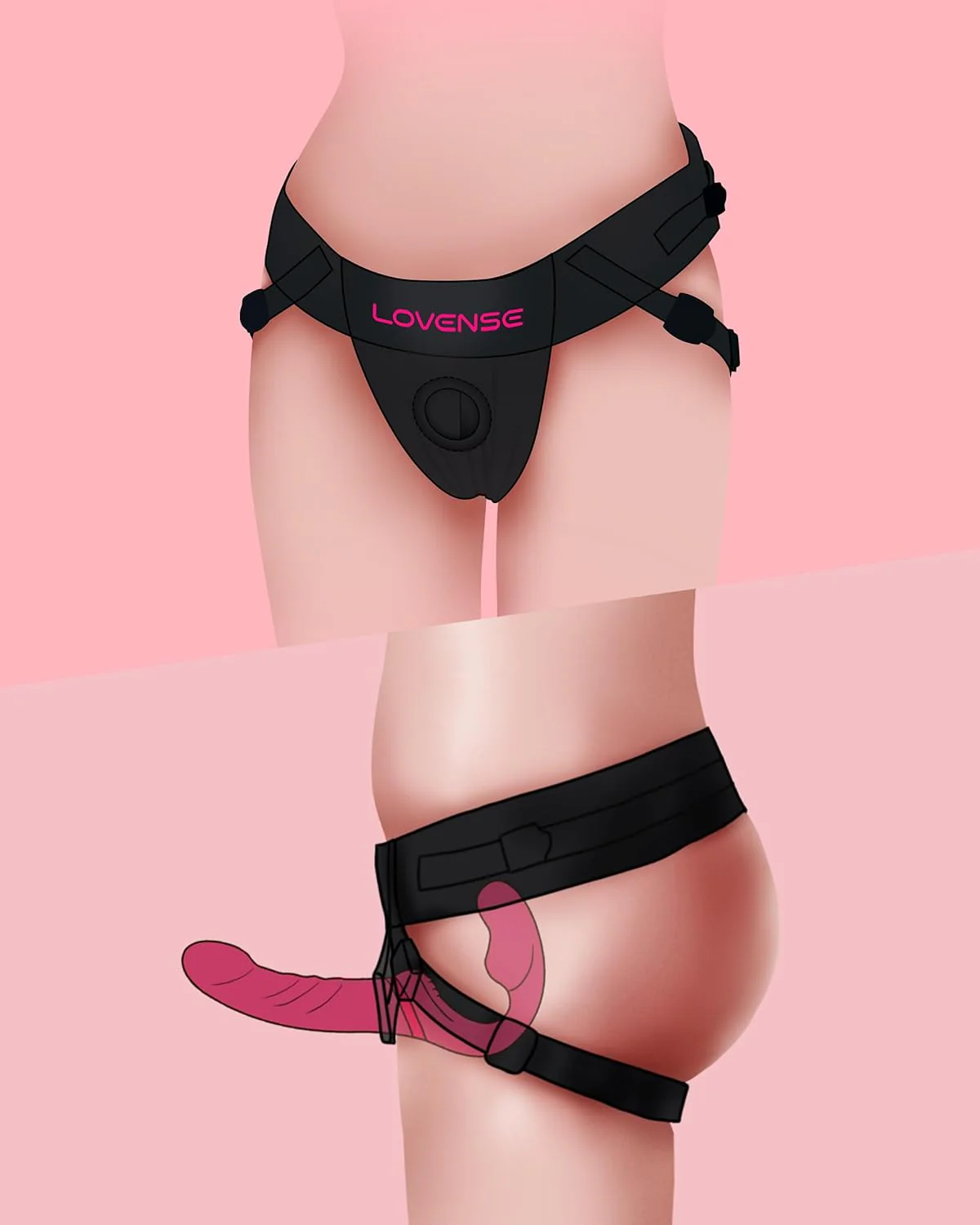 Lovense Strap-On Harness in Black - Image 7