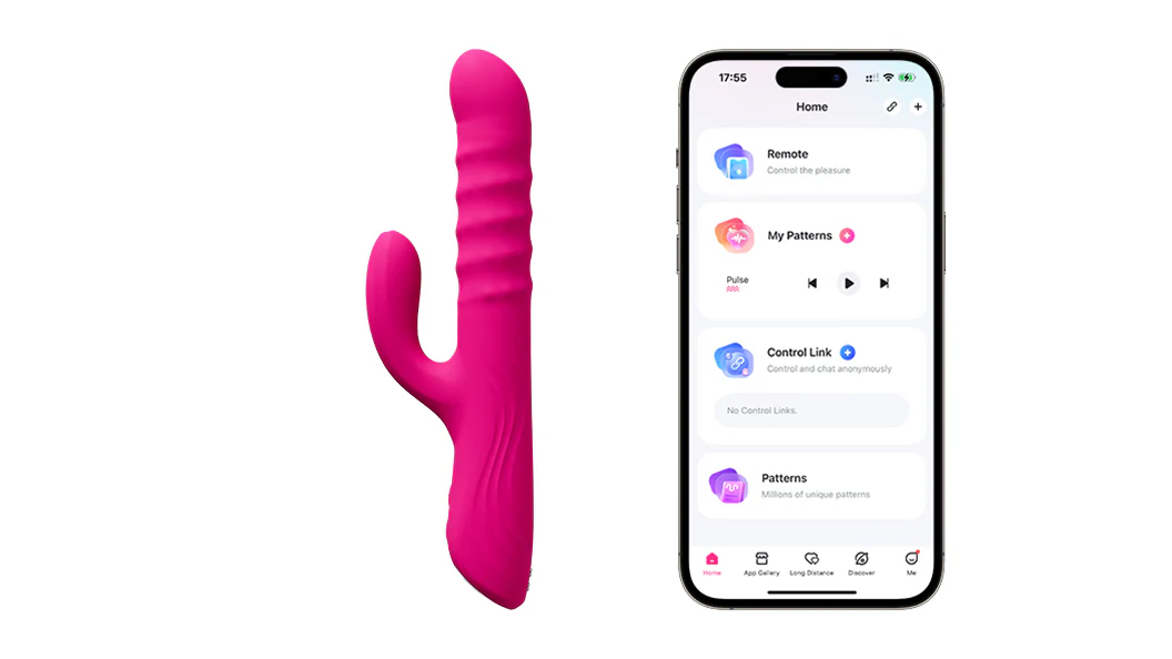 Lovense Velvo Rolling Bead Rabbit Vibrator with Dual Control & App Sync - Image 4