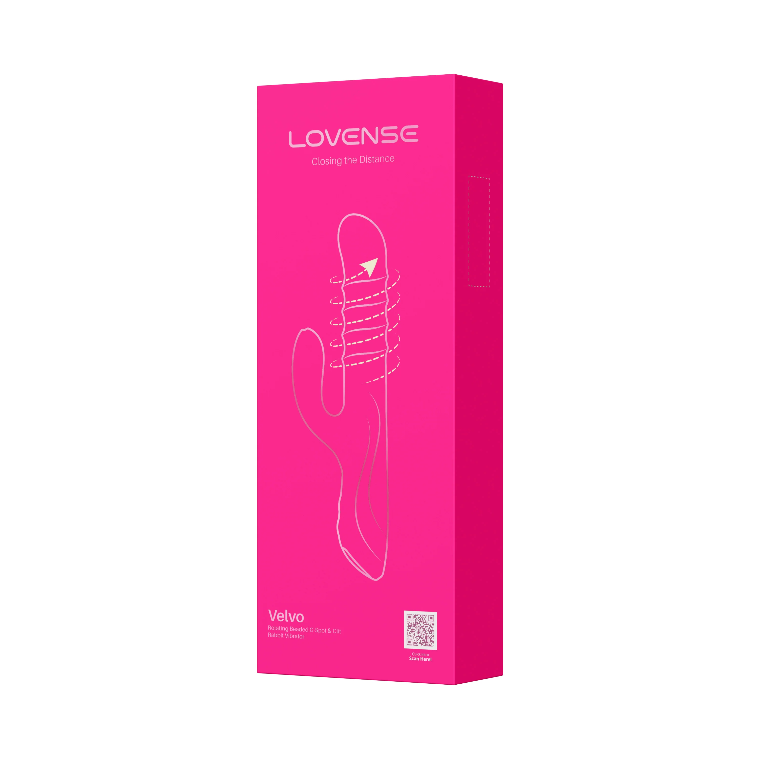 Lovense Velvo Rolling Bead Rabbit Vibrator with Dual Control & App Sync - Image 8