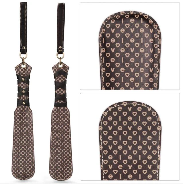 Rebellion Reign Love Paddle in Vegan Leather - Image 4